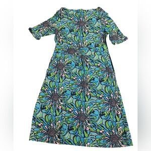 Lilly Pulitzer Floral 3/4 Sleeve Dress